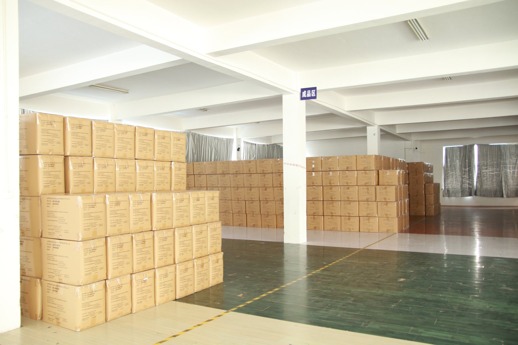 Carton storage area