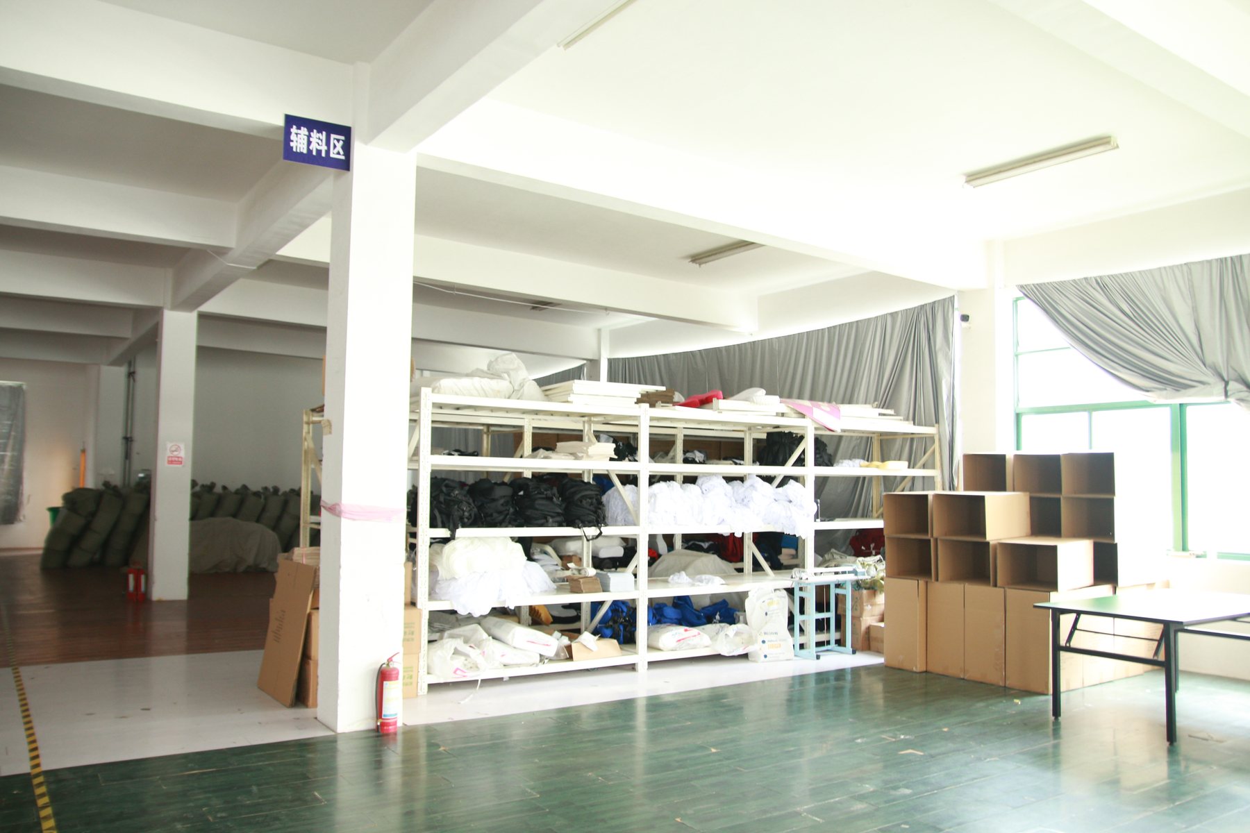 Pillow packing area in Nantong factory